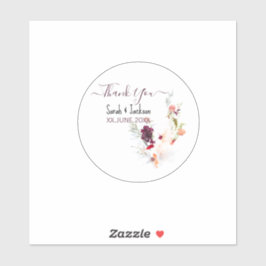 ELEGANT GROEN, SINAASAPPEL, ROOD & WIJN BABY SHOWE STICKER