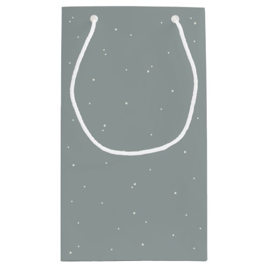 Elegant Groen Snowberry+Eucalyptus Vrijgezellenfee Klein Cadeauzakje (Achterkant)