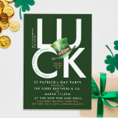 Elegant Groen St Patrick Leprechaun Pet Party Kaart