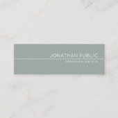 Elegant groen stijlvol design, luxe Professional Mini Visitekaartje (Voorkant)