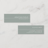 Elegant groen stijlvol design, luxe Professional Mini Visitekaartje (Voorkant / Achterkant)
