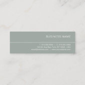 Elegant groen stijlvol design, luxe Professional Mini Visitekaartje (Achterkant)