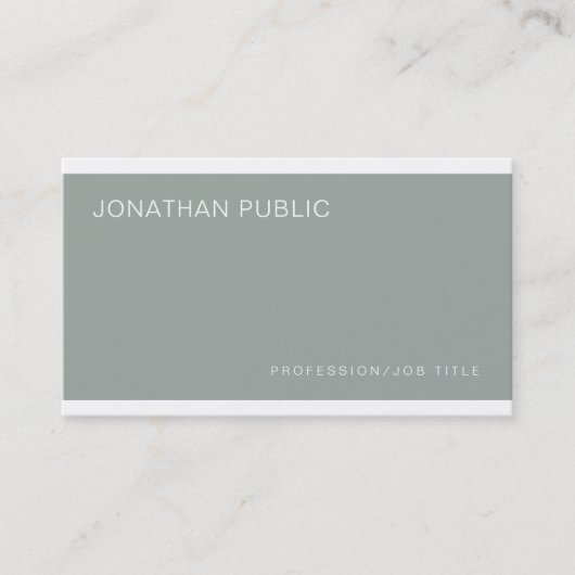 Elegant groen stijlvol design, luxe Professional Visitekaartje (Voorkant)