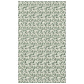 Elegant groen toilet met besneeuwd landschap tafelkleed (Voorkant)