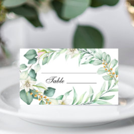 Elegant groen Trouwtafel Place Card Plaatskaartje