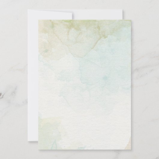 Elegant groen uitnodiging Bautizo Schattigee doop (Achterkant)