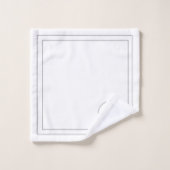 Elegant Groen Uniek Monogram van het hedendaagse S Bad Handdoek (Wasdoekje)