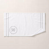 Elegant Groen Uniek Monogram van het hedendaagse S Bad Handdoek (Handdoek)