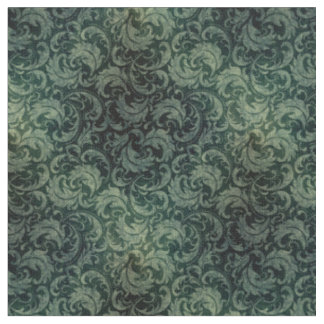 Elegant groen vintage damast bloempatroon stof