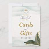 Elegant groen Vrijgezellenfeest Kaarten & geschenk (Voorkant)