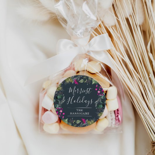 Elegant groen vrolijke kerst Sticker