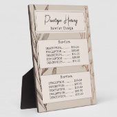 Elegant groen Waterverf Modern roze blush Fotoplaat (Zijkant)