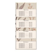 Elegant groen Waterverf Modern roze blush Reclamekaart (Achterkant)