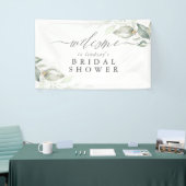 Elegant groen welkomstbord voor elke partij spandoek (Beurs)