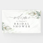 Elegant groen welkomstbord voor elke partij spandoek (Horizontaal)