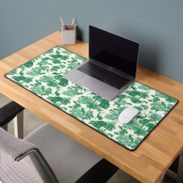 Elegant groen wit hertentoilet bureaumat