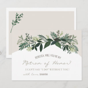 Elegant groen zal je mijn ereheer zijn kaart