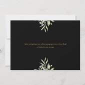 Elegant groen zwart en goud verhuisbericht  aankondiging (Achterkant)