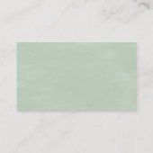 Elegant groen, zwart script, RSVP reageren Informatiekaartje (Achterkant)