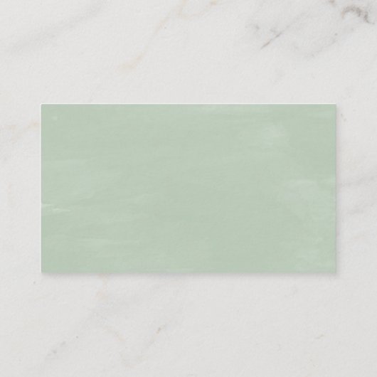 Elegant groen, zwart script, RSVP reageren Informatiekaartje (Achterkant)