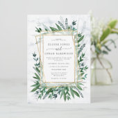 Elegant Groene Decoratie Kaart (Staand voorkant)