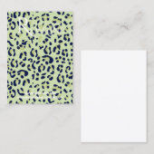 Elegant groene en zwarte luipaard afdrukscherm Kaa Visitekaartje (Voorkant / Achterkant)