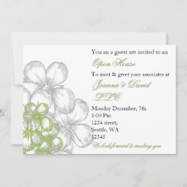 elegant groene Enterprise Party Invitation Kaart