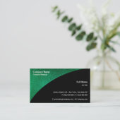 elegant | Groene Glitter Visitekaartje (Staand voorkant)
