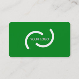 Elegant groene kaart. Aanpassen met je eigen logo. Visitekaartje