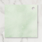 Elegant Groene Moderne Script Bedankkaartje Bedankjes Labels (Achterkant)