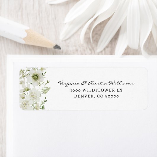 Elegant Groene Retouradres Sticker (Insitu)