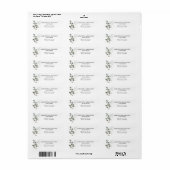 Elegant Groene Retouradreslabel Etiket (Full Sheet)