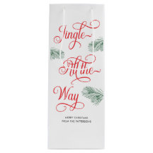 Elegant Groene Rode Calligrafie Kerstmis