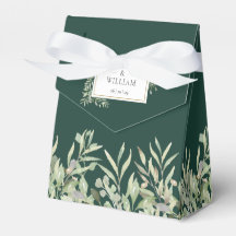 Elegant Groene Smaragd Blad Bruiloft