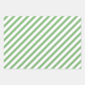 Elegant groene Waterverf laat diagonale strepen va Inpakpapier Vel (Voorkant 3)