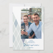 Elegant Groomsman Abstract Foto gesofisticeerd (Voorkant)