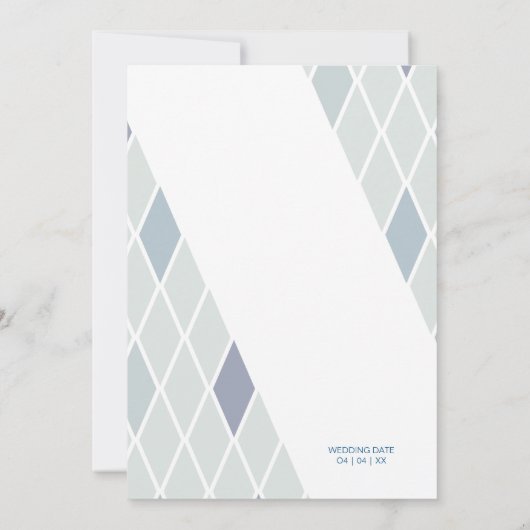 Elegant Groomsman Abstract Foto gesofisticeerd (Achterkant)