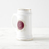 Elegant Groomsmen Beer Stein Bierpul (Voorkant links)