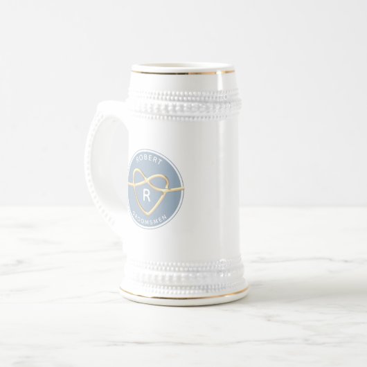 Elegant Groomsmen Bierpul (Voorkant links)