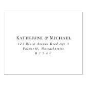 Elegant groot retouradres voor RSVP-enveloppen Rubberstempel (Afrduk)