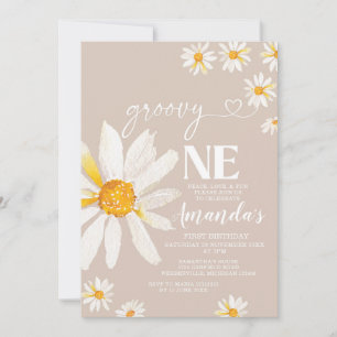 Elegant Groovy een verjaardag Boho Daisy Flowers Kaart