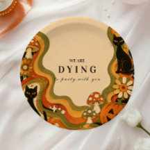 Elegant Groovy Retro Halloween Feest