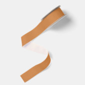 Elegant Grosgrain lint Sinaasappel / Terracotta (Achterkant)