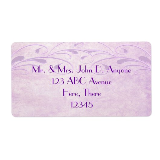 Elegant Grunge Floret Label (Voorkant)