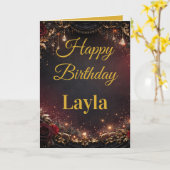 Elegant Grunge For Anyone Birthday Kaart (Gele Bloem)