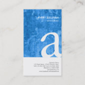 Elegant Grunge Textuur Monogram Visitekaartje (Voorkant)