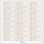 Elegant Guest Adresetiketten Sticker (Vel)