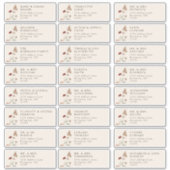 Elegant Guest Adresetiketten Sticker (Voorkant)