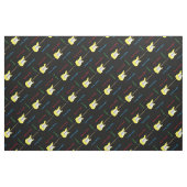 Elegant Guitar Print Fabric Stof (Fat Quarter)