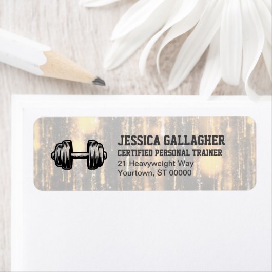 Elegant Gym / Personal Trainer Retouradres Etiket (Insitu)